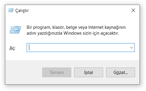 Windows Çalıştır